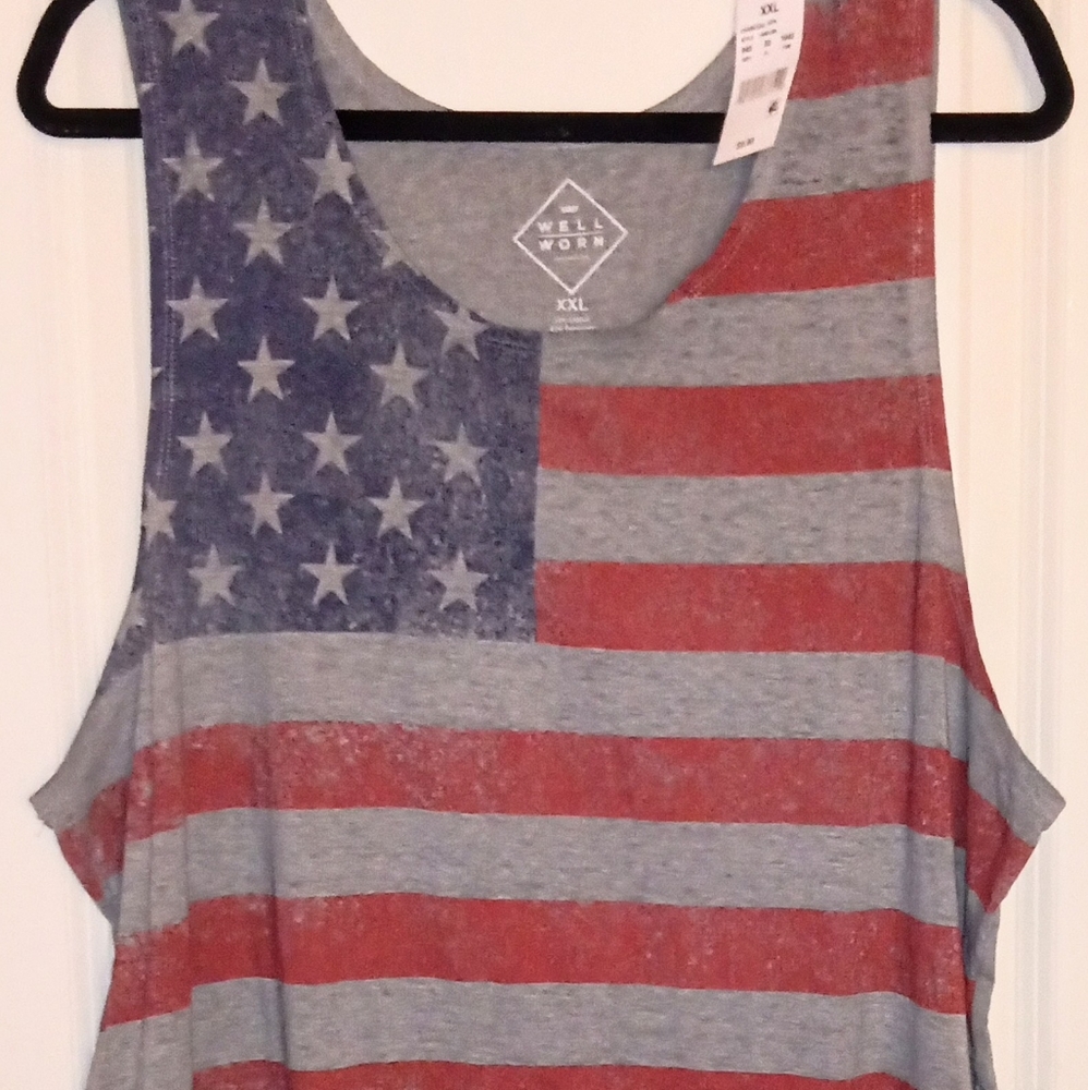 NWT American Flag shirt